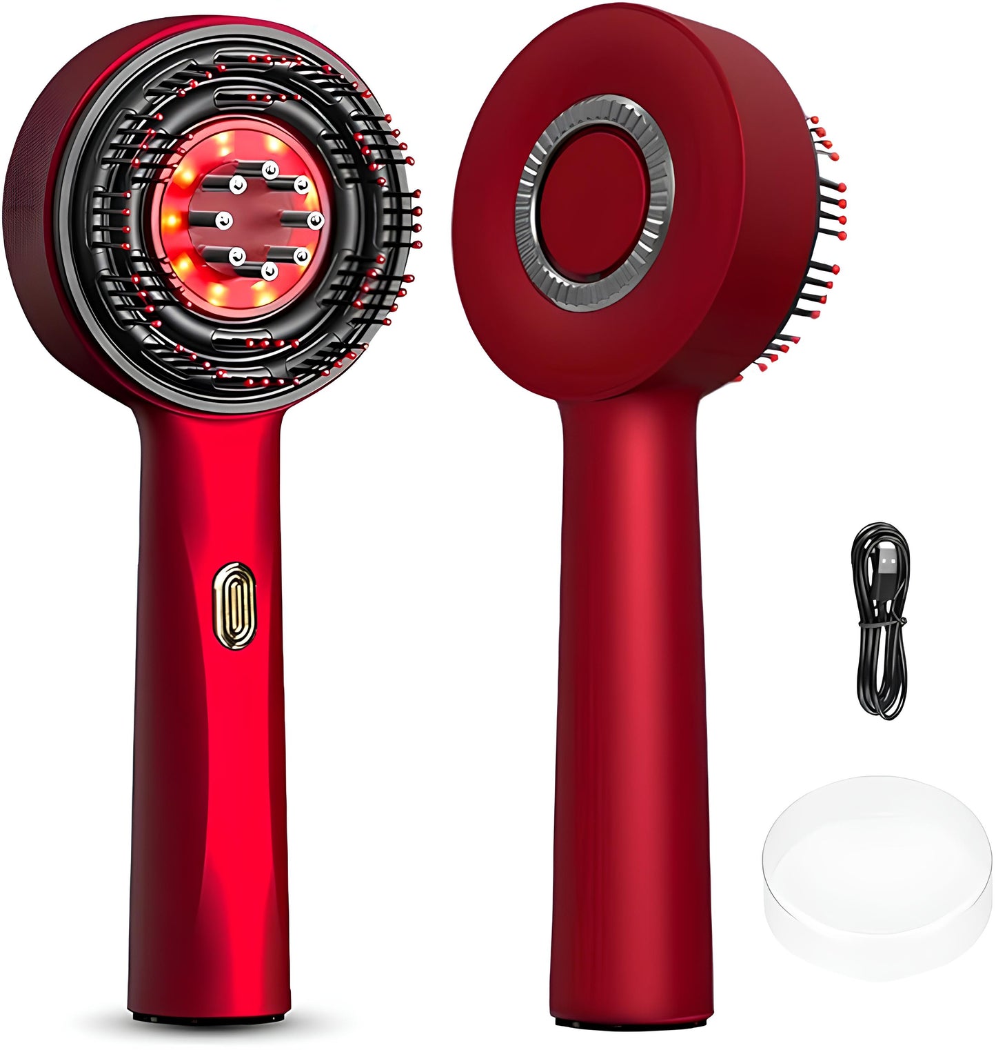 Serum hazneli saç masaj tarağı